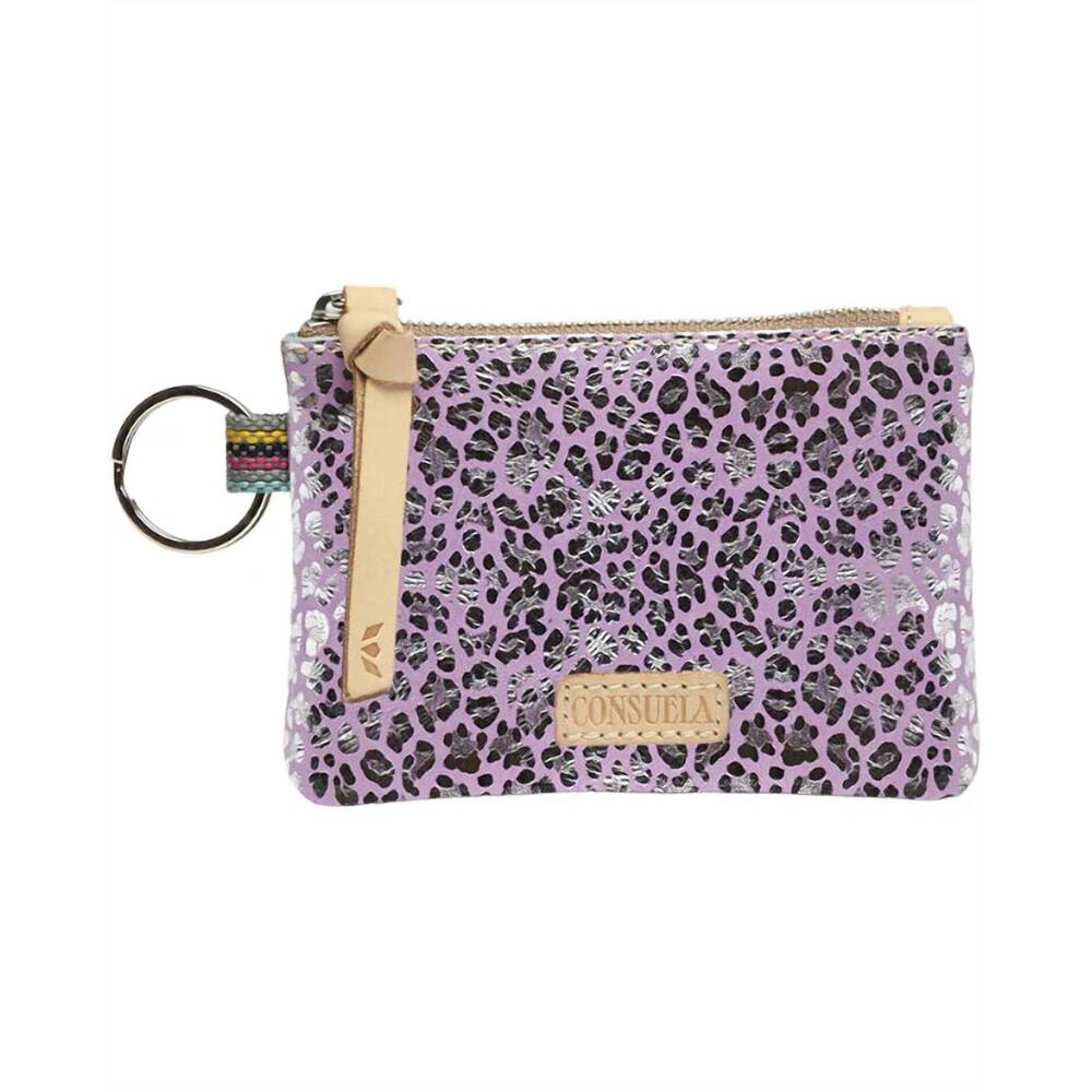 NEW CONSUELA women's zip pouch in purple